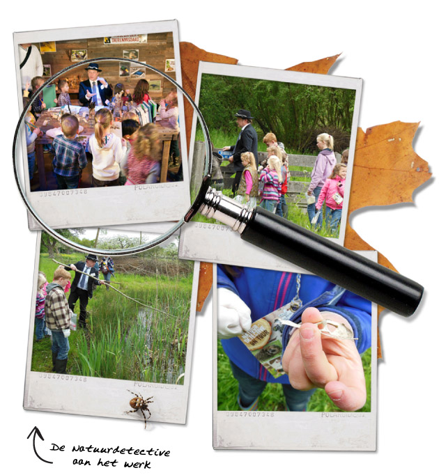 de natuurdetective aan het werk